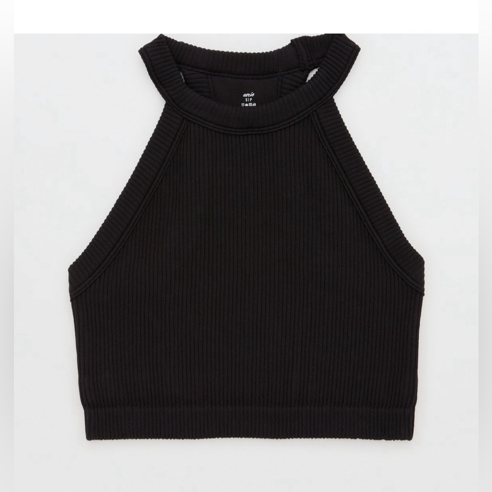 Aerie Superchill Seamless High Neck Bra Top
